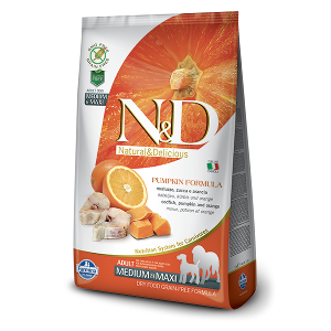 N&D Pumpking Grain-Free Canine Codfish & Orange Adult Medium & Maxi