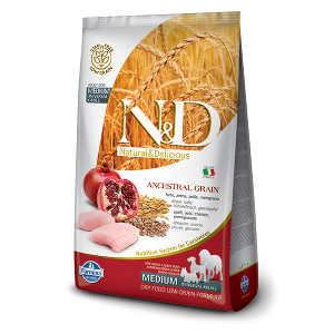 N&D Ancestral Grain Canine Chicken & Pomegranate Adult Medium 