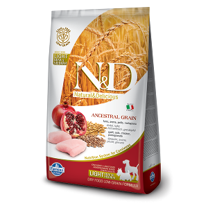 N&D Ancestral Grain Canine Chicken & Pomegranate Light Mini & Medium 