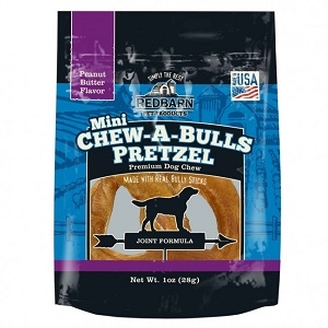 Redbarn Chew-A-Bulls Mini Pretzel Peanut Butter