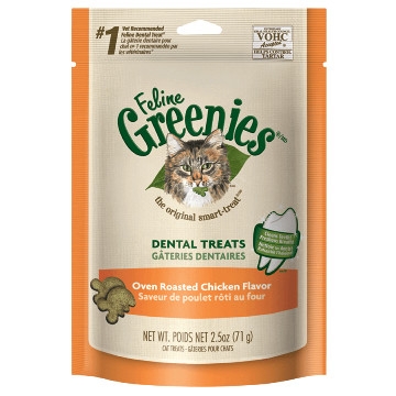 FELINE GREENIES™ Dental Treats Oven Roasted Chicken Flavor 5.5oz Pack