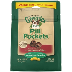 PILL POCKETS™ Treats for Dogs Hickory Smoke Flavor Capsule 30 Pack