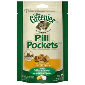 FELINE GREENIES™ PILL POCKETS™ Treats Chicken Flavor 1.6oz Pack