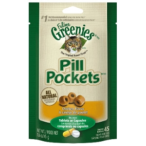 FELINE GREENIES™ PILL POCKETS™ Treats Salmon Flavor 1.6oz Pack