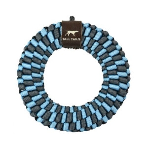 Tall Tails Blue Braided Ring Dog Toy 6