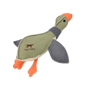 Tall Tails Canvas Duck with Squeaker Dog Toy 12