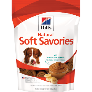 Hill's Natural Soft Savories Peanut Butter & Banana Dog Treats