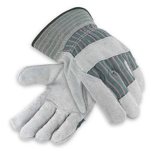 Leather Palm Gloves, Safety Cuff 