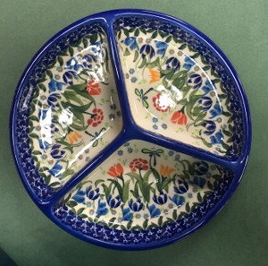 Mercedes Divided Platter by Lidia's Polish Pottery