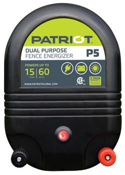 Patriot P5 Dual Purpose Electric Fence Energizer