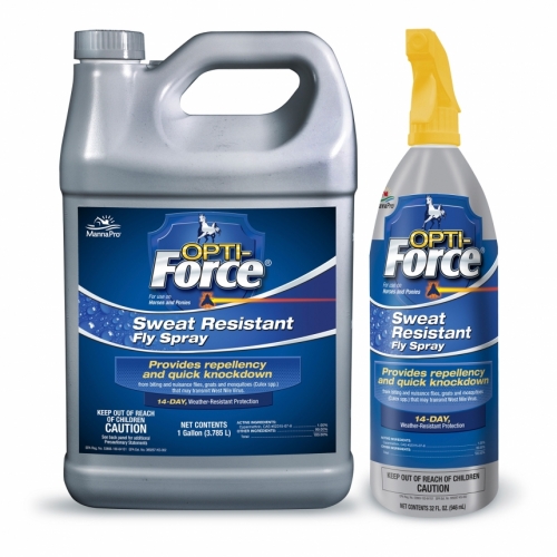 Opti-Force Sweat Resistant Fly Spray, 32 ounce Spray