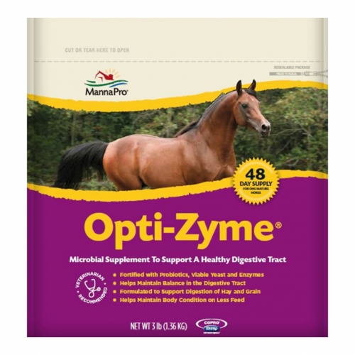 Opti-Zyme Equine Microbial Supplement to Support a Healthy Digestive Tract, 3 pound