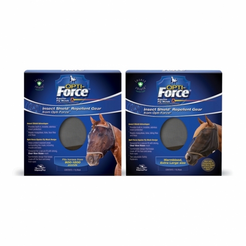 Opti-Force Equine Fly Mask with Insect Shield