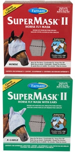  
Supermask II Horse Fly Mask with Ears 