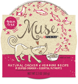 Muse Natural Chicken & Herring Recipe in Seafood Chowder, 2.1 ounce