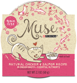Muse Natural Chicken & Salmon Recipe in Chicken Broth, 2.1 ounce