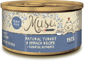 Muse Natural Turkey & Spinach Recipe Pate, 3 ounce