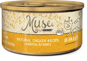 Muse Natural Chicken Recipe in Gravy, 3 ounce