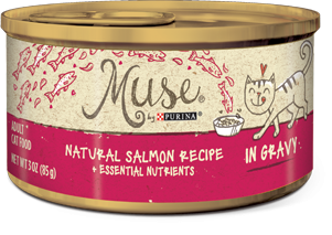 Muse Natural Salmon Recipe in Gravy, 3 ounce