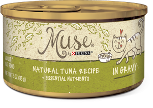 Muse Natural Tuna Recipe in Gravy, 3 ounce