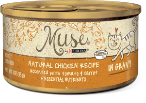 Muse Natural Chicken, Carrot & Tomato Recipe in Gravy, 3 ounce