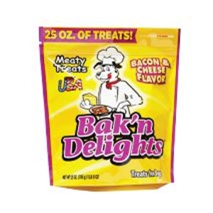 Bak’n Delights Bacon & Cheese Flavor Dog Treats, 25 oz