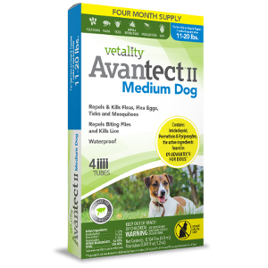 Vetality Avantect II Medium dog, 4 month supply