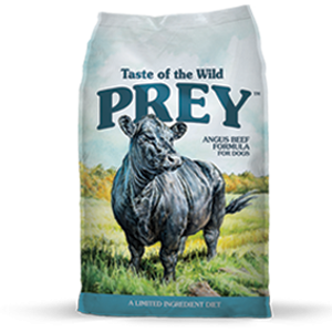 Taste of the Wild Prey Angus Beef Formula Dog Food, 8 and 25 lb. bags