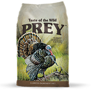 Taste of the Wild Prey Turkey Formula Dog Food, 8 and 25 lb. bags