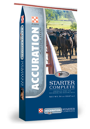 Accuration Starter Complete Cattle Feed, 50 pound bag