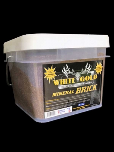 White Gold Mineral Brick, 25 pound tub