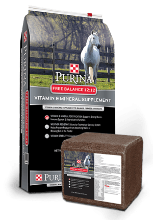 Purina Free Balance 12:12 Horse Supplement, 25 pound bag/40 pound block