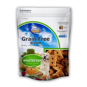 NutriSource® Grain Free Great Lakes White Fish Dog Biscuits