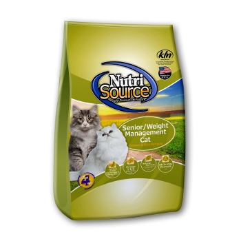 NutriSource® Chicken & Rice Senior/Weight Management Dry Cat Food