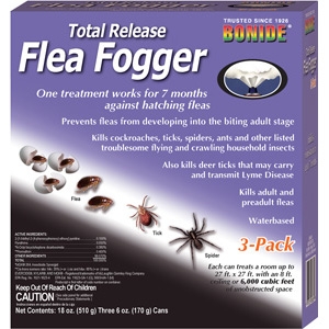  Total Release Flea Fogger, 3 pk