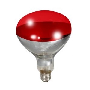Red Heat Lamp Bulb, 250watt