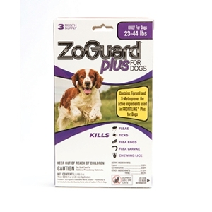 Zoguard Plus Flea & Tick Drops For Dogs 23-44 lbs