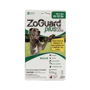 ZoGuard Plus Flea & Tick Drops for Dogs 89-132 lbs
