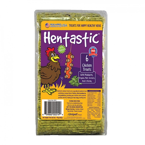 Hentastic Mealworm Sticks - Treat w/ Mixed Herbs 6pk