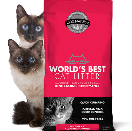 World's Best Cat Litter - Multiple Cat Clumping Formula