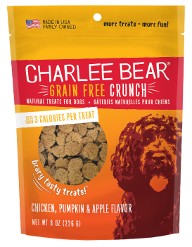 Charlee Bear® Grain Free Crunch - Chicken, Pumpkin & Apple 8oz