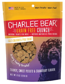 Charlee Bear® Grain Free Crunch - Turkey, Sweet Potato & Cranberry 8oz