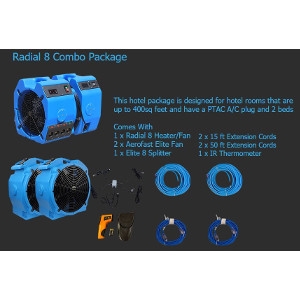 Radial 8 Bed Bug Heater Combo Package