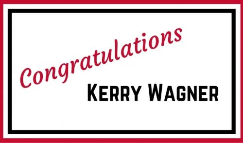 Congrats to Kerry Wagner 