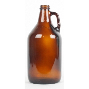 64oz. Amber Growlers - Case of 6