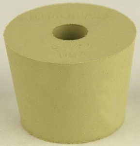 Rubber Stopper with Airlock Hole , 6 1/2