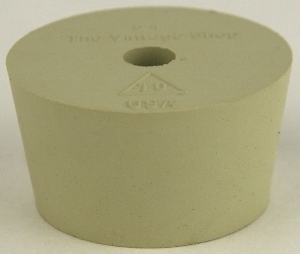 STOPPER 10 RUBBER W/AIRLOCK HOLE