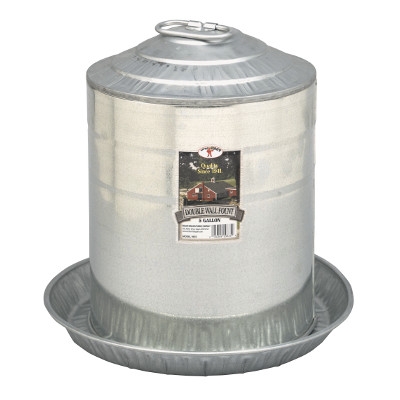 Little Giant Poultry Waterer Galvanized 5 Gallon