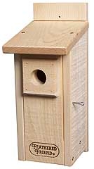 Feathered Friend Bluebird House, Unstained