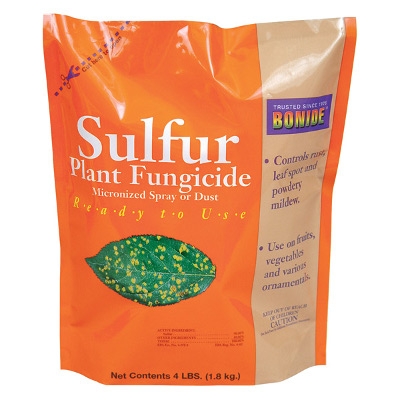 Bonide Sulfur Plant Fungicide Micronized Dust, 4lb